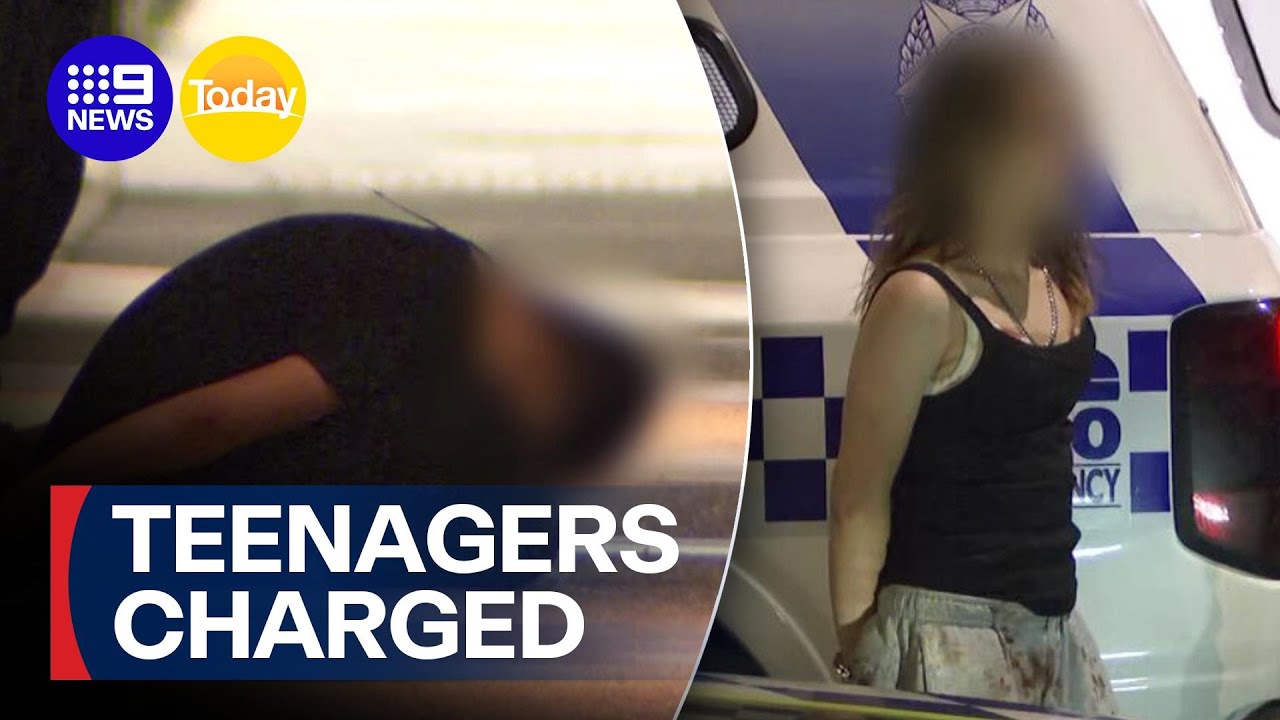 Teens charged with murder after off-duty security guard slain | 9 News Australia