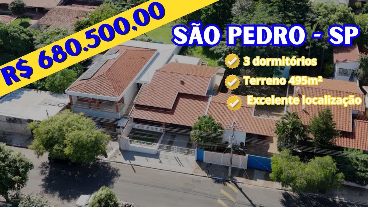 CASA EM SÃO PEDRO COM TERRENÃO E 3 DORMITÓRIOS #casa #saopedro