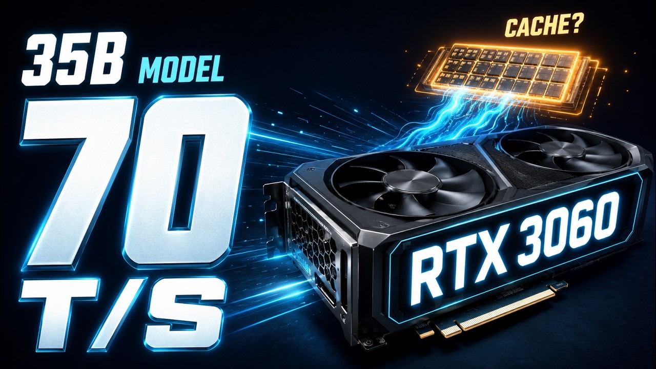 Насколько быстро RTX 3060 на самом деле тянет модель на 35B (улучшение llama.cpp)?