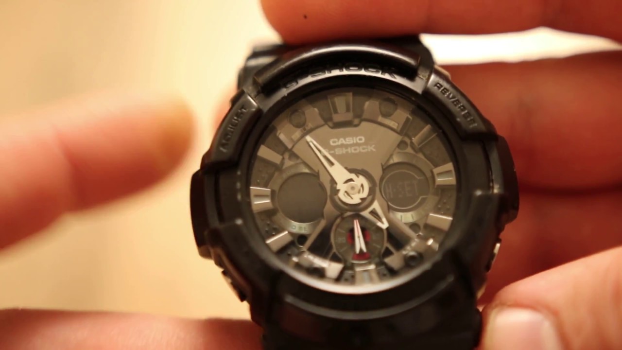 How to sync the analog and digital time on CASIO G-SHOCK 5229