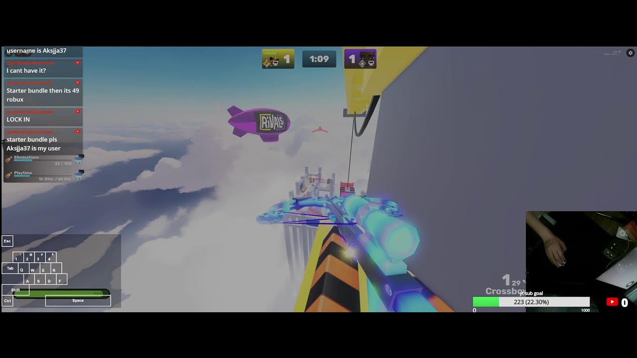 grinding my alt account in rivals