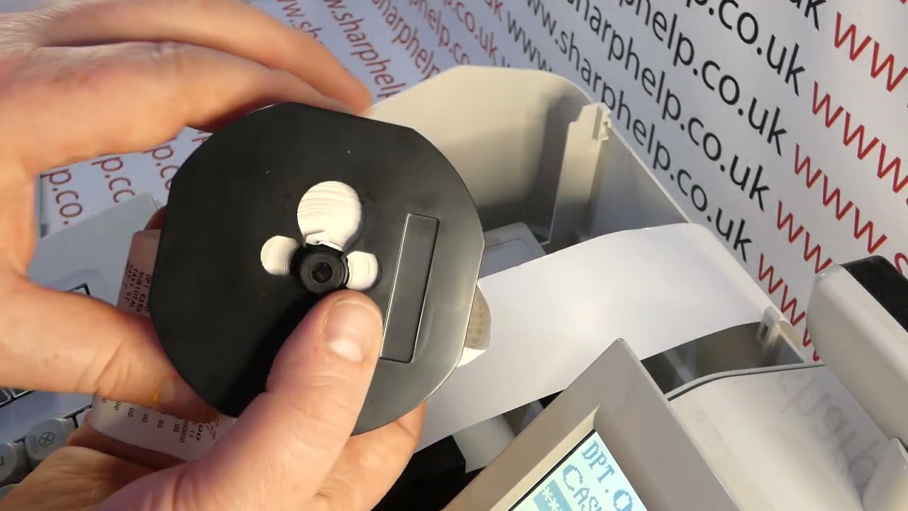 How To Remove Full Audit Journal Till Roll Paper From Sharp XE-A307 Twin Printer Cash Register