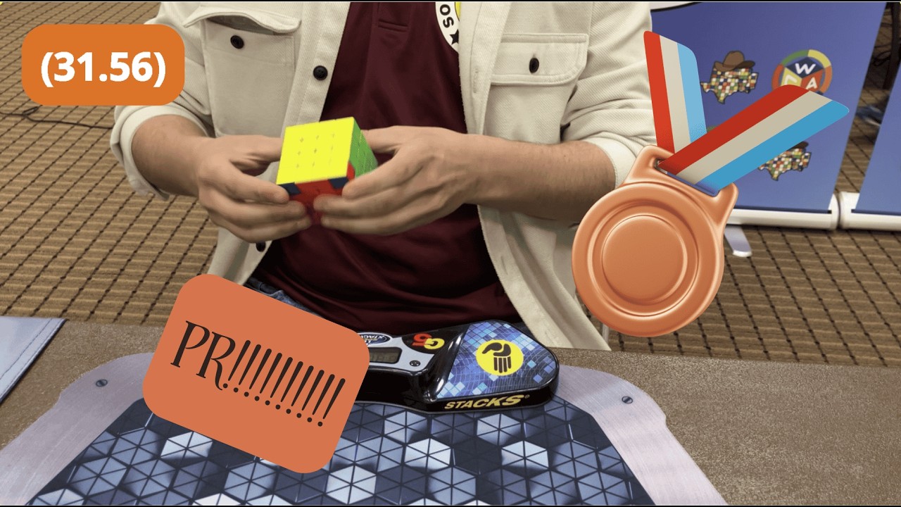 32.96 PR 4x4 AVERAGE | 3rd place at Temple Cubing Winter 2026