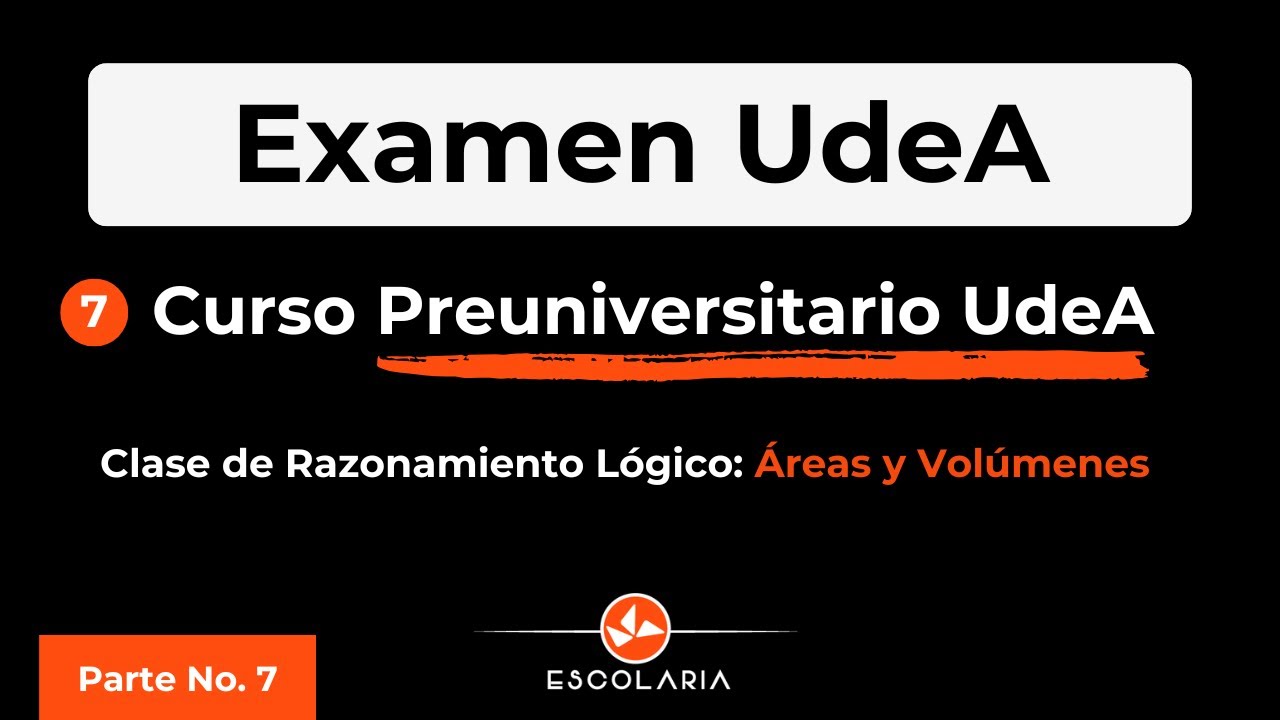 Curso Preuniversitario UdeA | Parte 7: Áreas y Volúmenes