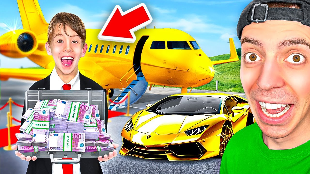 KLEINER JUNGE lebt 1 TAG als MILLIONÄR!