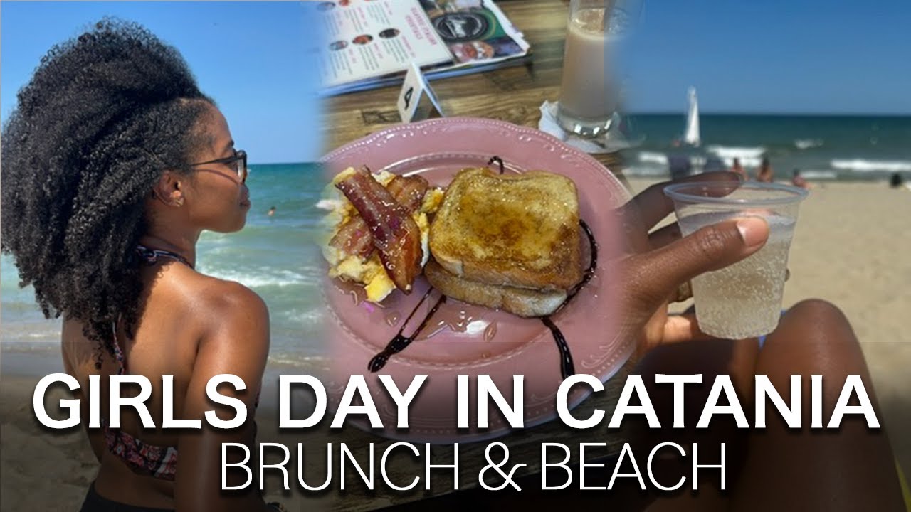 MY FIRST TIME AT A BEACH IN CATANIA, SICILY + BRUNCH WITH THE GIRLS 💕
