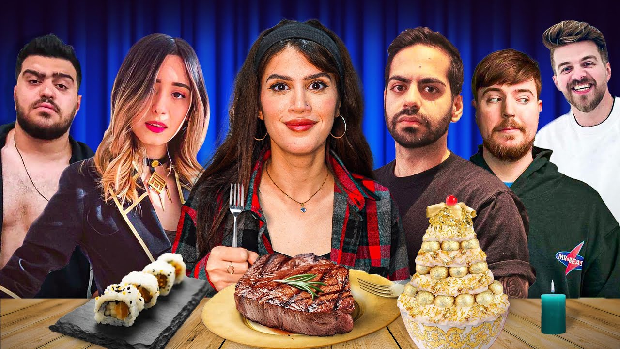 24 ساعت غذای مورد علاقه یوتیوبرای ایرانی و خارجیو خوردیم 😋