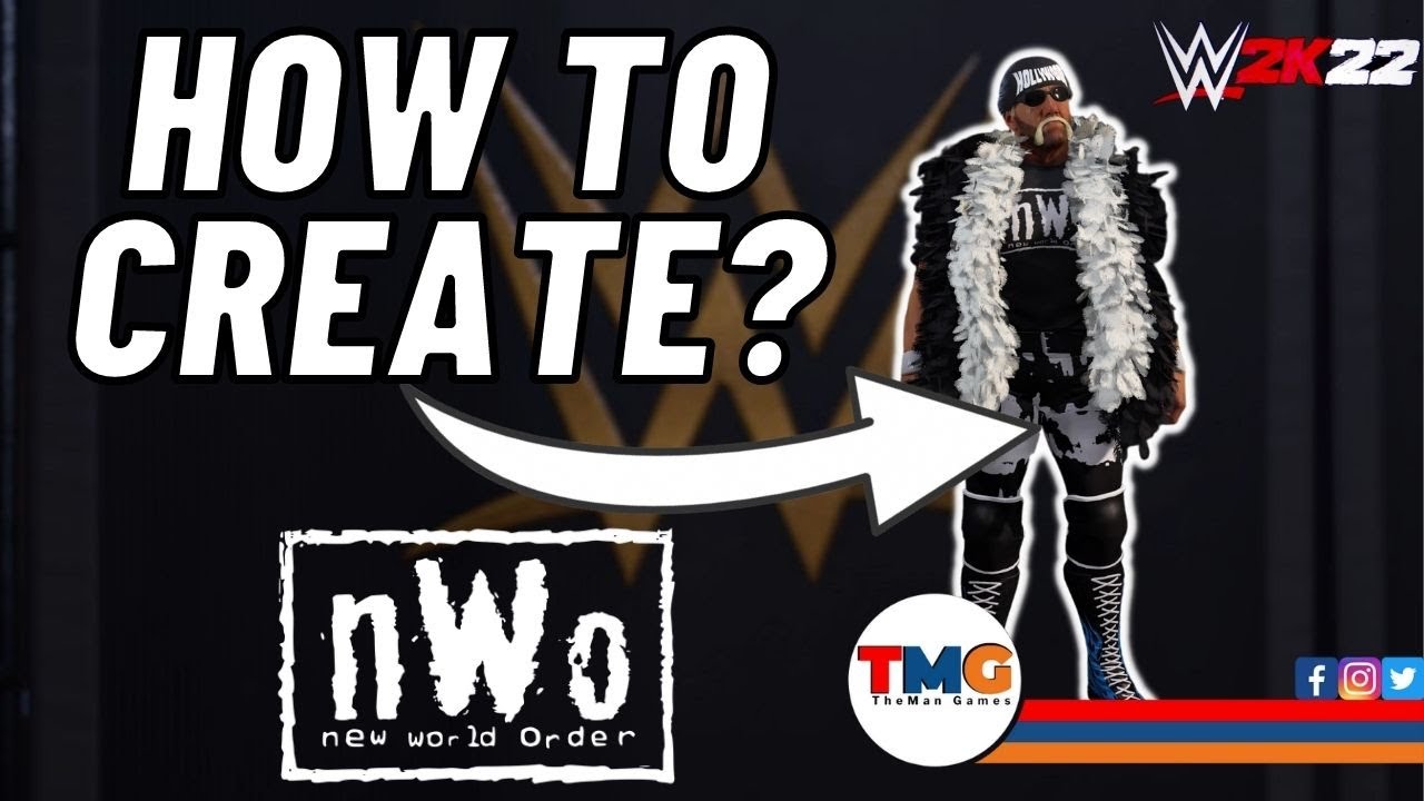 How To Create NWO White & Black Hollywood Hulk Hogan! WWE 2K22