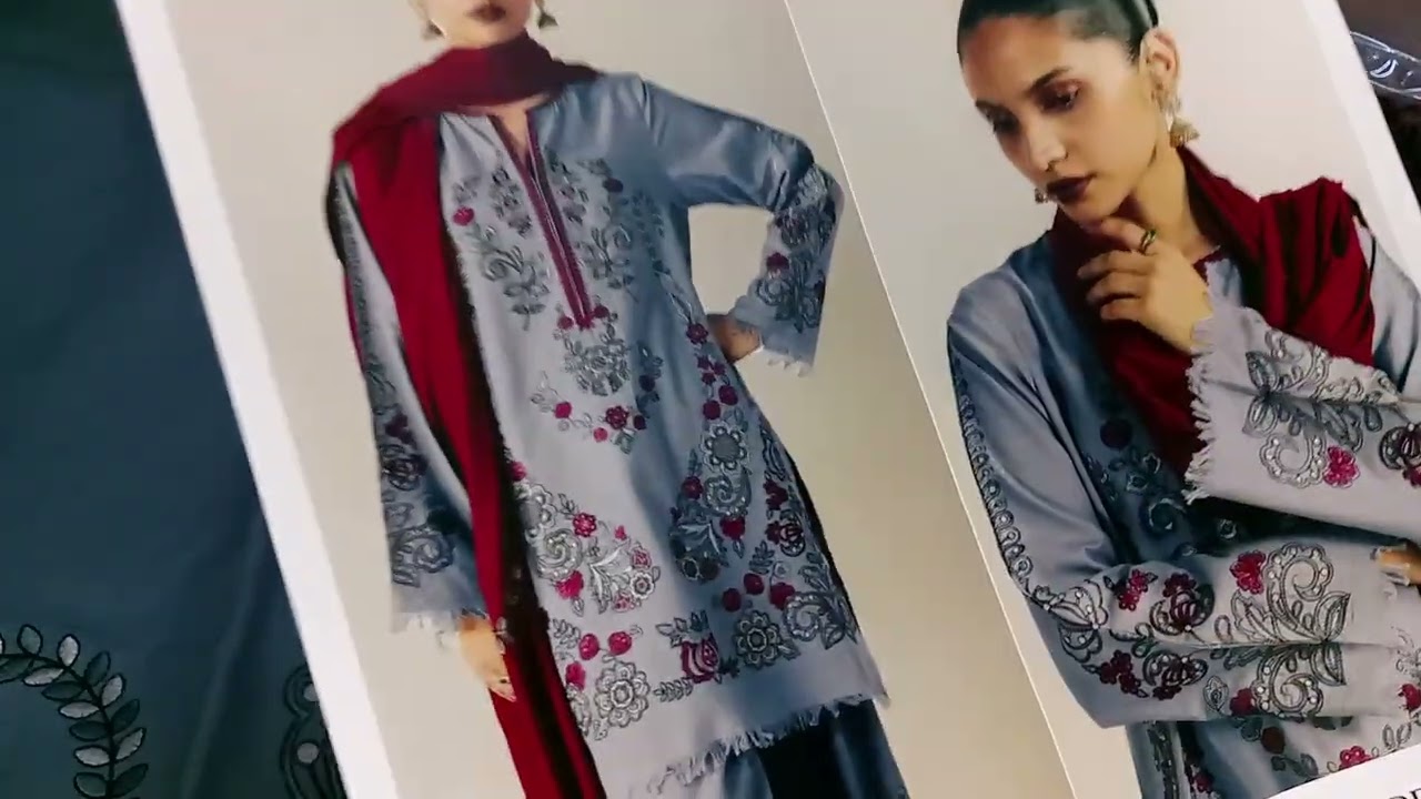 Zara shah Jahan k hit article's,, Embroidery suit with embroidery shawl 