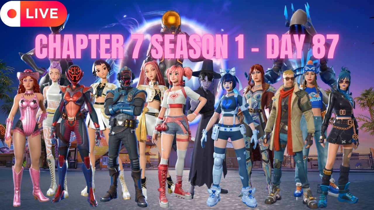 Fortnite Battle Royale Live🔴|Pacific Break| Day 87 |Chapter Seven Season 1|2026|Stream|