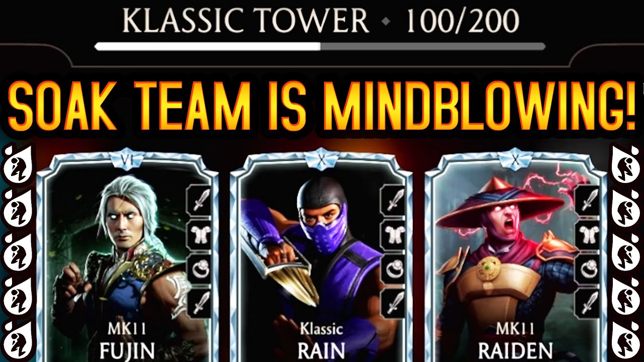 MK Mobile. Soak Team in Klassic Tower. This Damage Will BLOW YOUR MIND!
