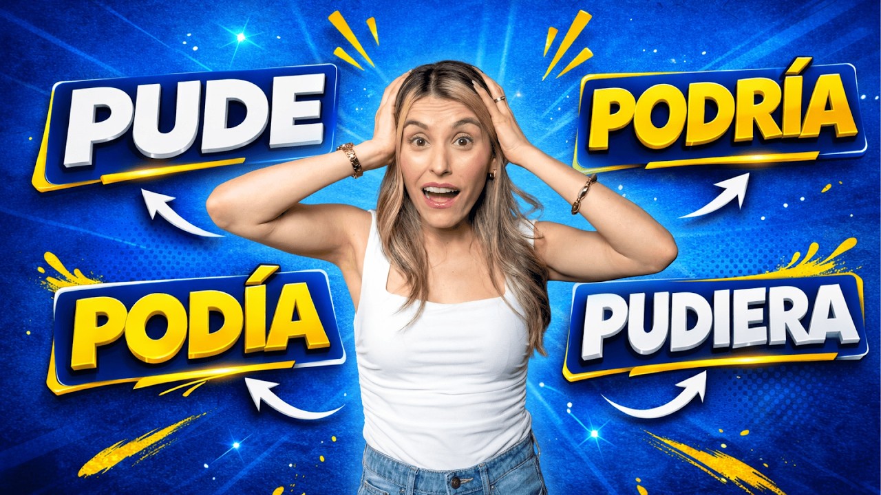 How to say COULD in Spanish: Pude, Podía, Podría y Pudiera #learnspanish
