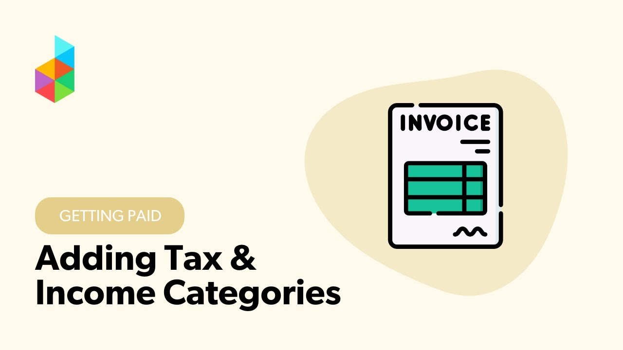 Adding Tax & Income Categories in Dubsado