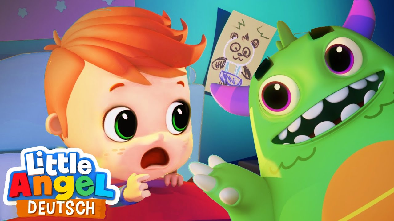 Mein Freund, das Monster | Wer ist unter meinem Bett? |  Little Angel Deutsch - Kinderlieder