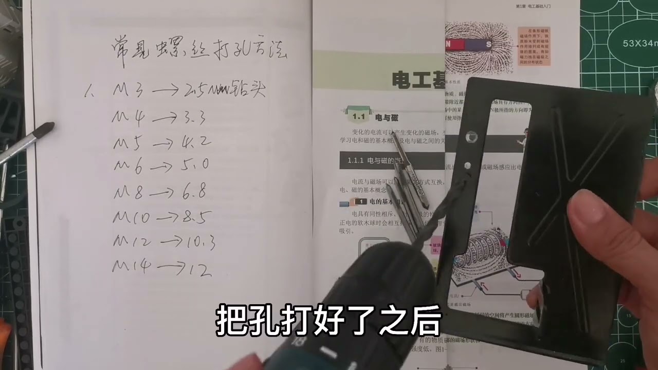 常见M4、M5、M6的螺丝应该用多大钻头打孔，很多老师傅都不知道
