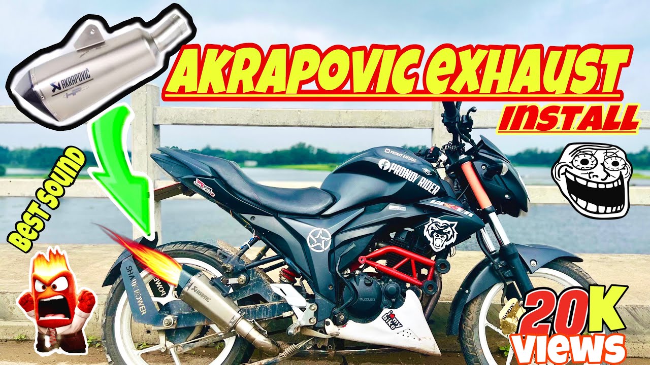How to Exhaust Install in my bike | Exhaust Install Suzuki Gixxer Monotone | Pronoy Official