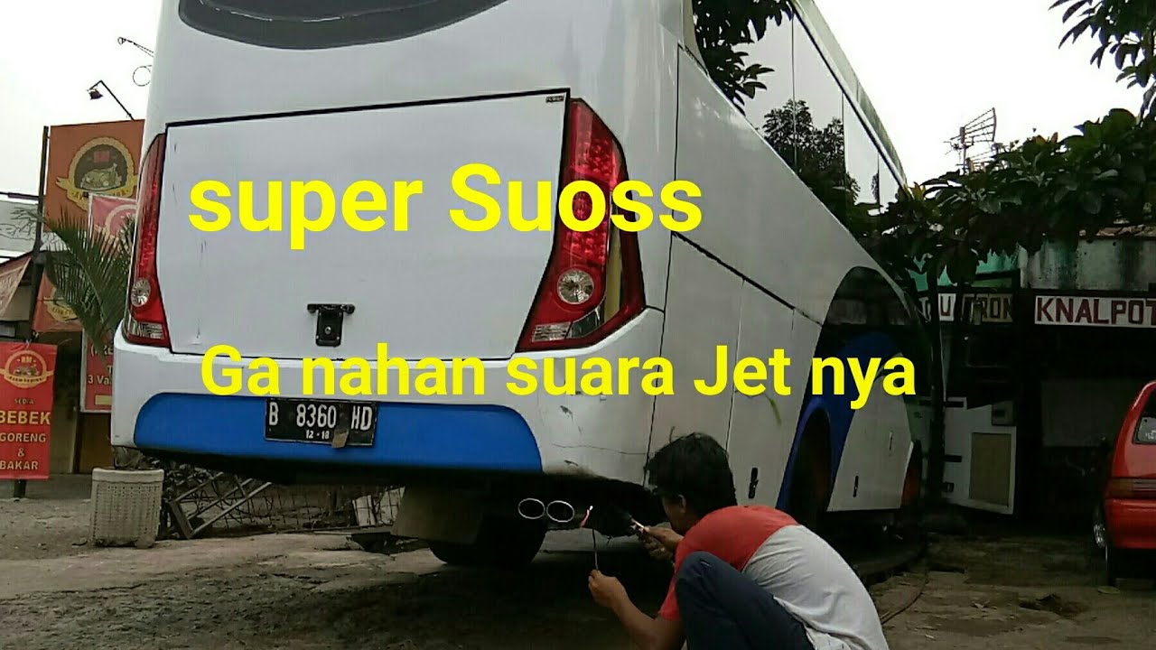 Suoss tenan Jet Darat || Review BUS medium pasang knalpot Suoss Jet