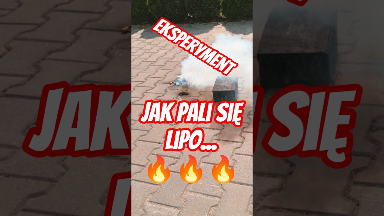 Jak pali się LiPo...   #fpv #prostoodronach #drone #lipo #fire #explosion #ogień #pożar