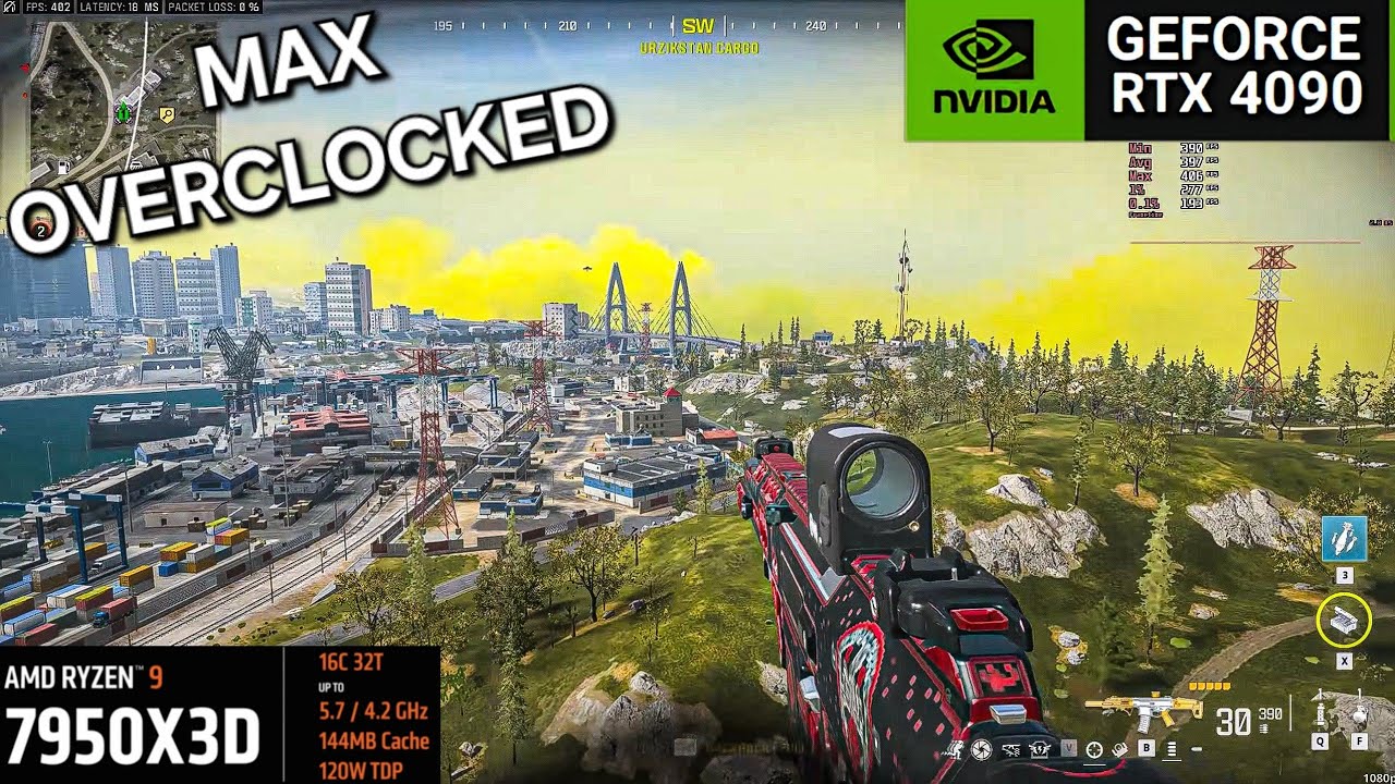 Warzone 3 Urzikstan: RTX 4090 / 7950X3D - Low Competitive & Frame Gen - 1080p, 1440p, 4K | Benchmark