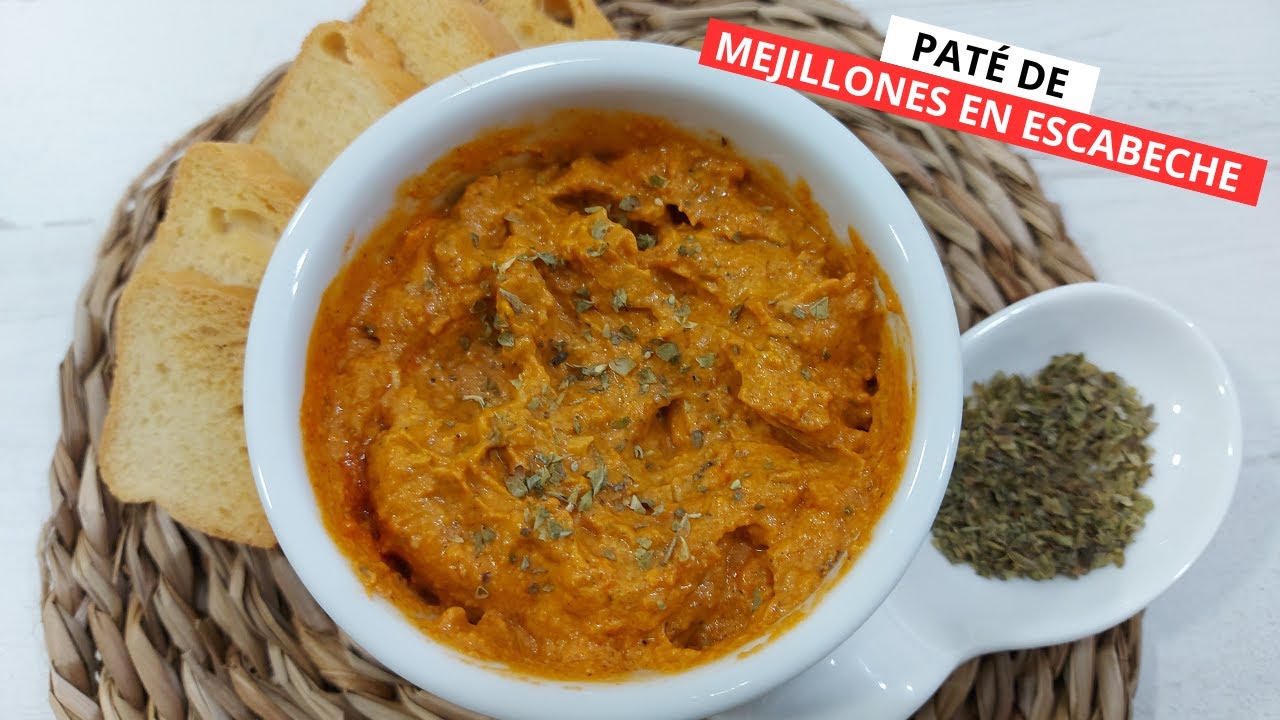 Paté de mejillones en escabeche, en Monsieur Cuisine y Thermomix