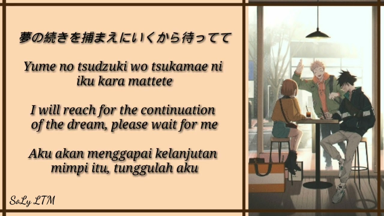 Lyrics C&ouml; shu Nie - give it back || Jujutsu Kaisen Ending 2 || Kan/Rom/Eng/Ind