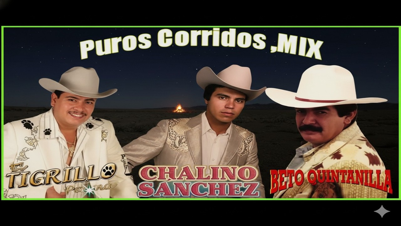 Chalino Sanchez, Beto Quintanilla y Tigrillo Palma Mix Para Pistear - Corridos Pesados Mix