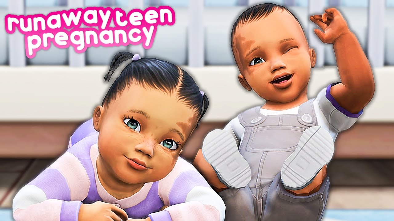 twins become infants! | runaway teen pregnancy ep. 54 - the sims 4