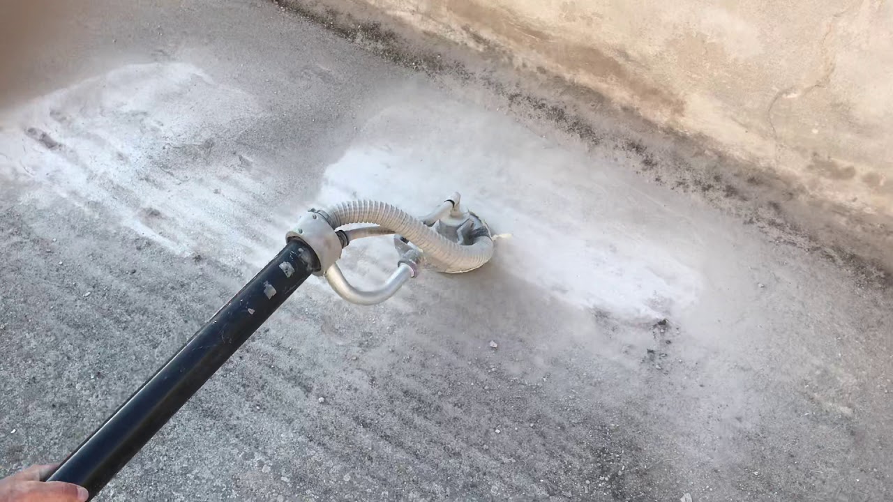 Τρίψιμο ταρατσας προετοιμασία στεγανοποίησης με hyperdesmo