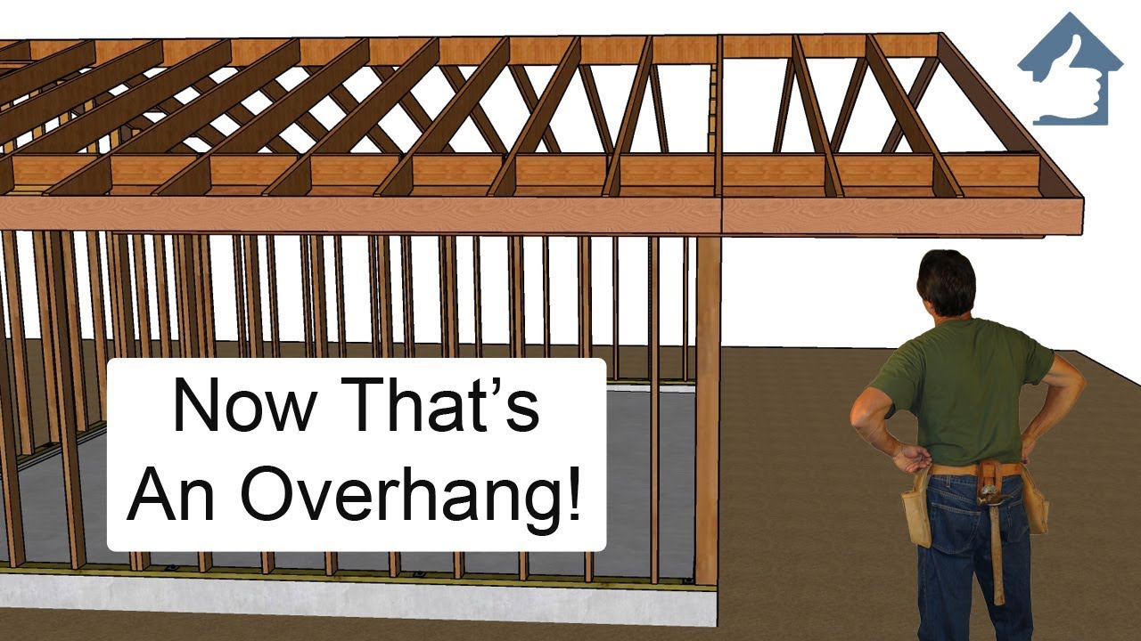 What No Posts? - Learn How To Build An Extended Gable Roof Cantilever