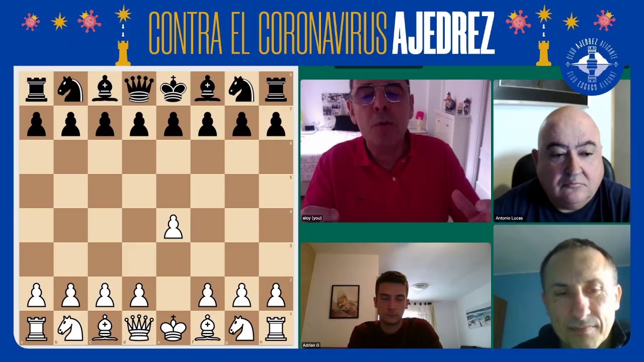 presentación en directo del proyecto: contraelcoronavirusajedrez.com