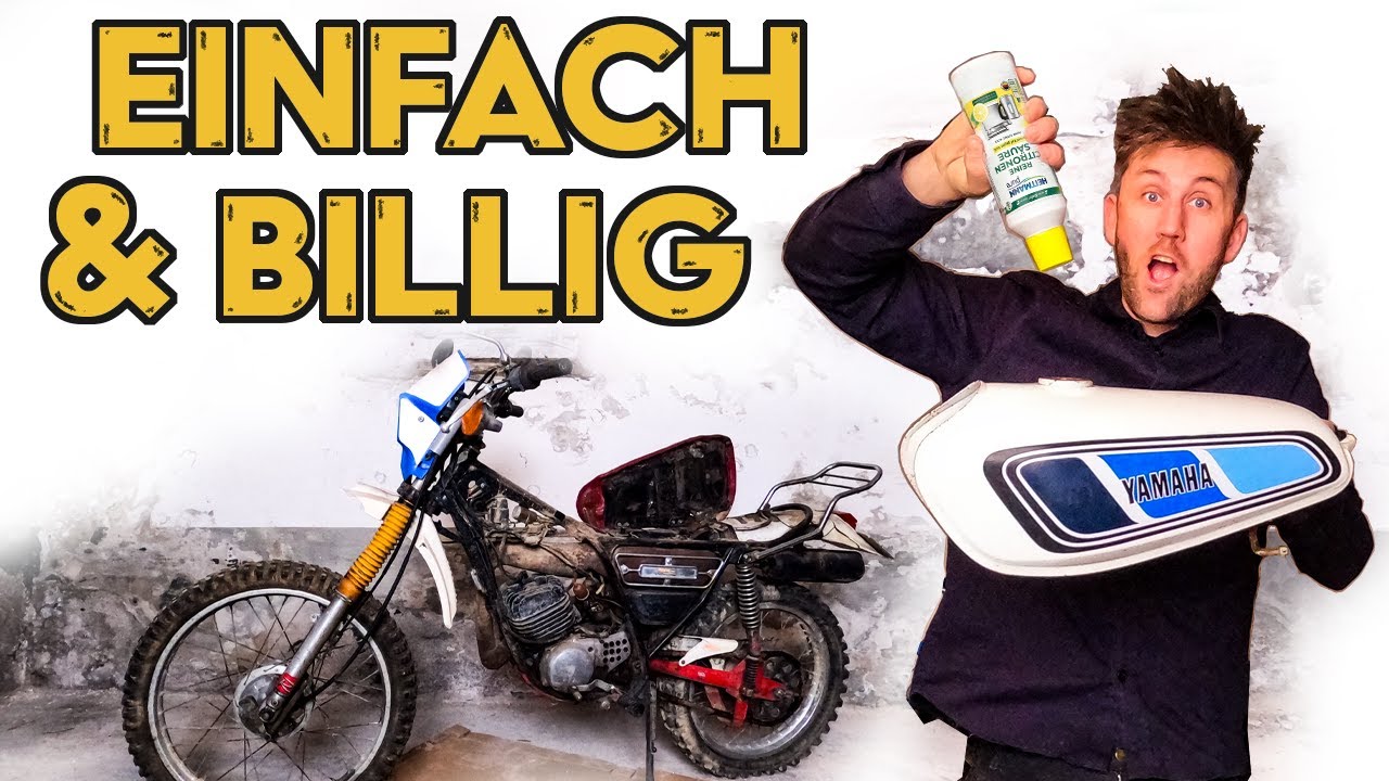 Tank ENTROSTEN mit Zitronensäure (Yamaha DTF 125 Restauration Ep.2)