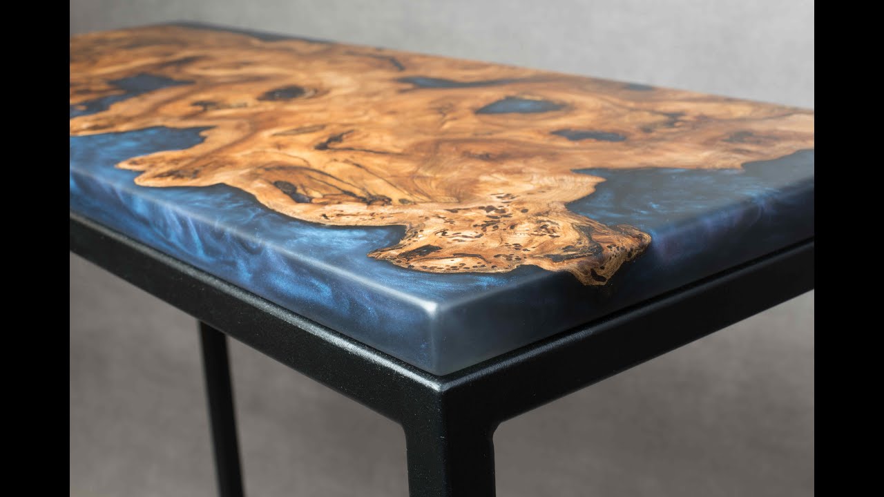 Fabrication table en bois et résine époxy