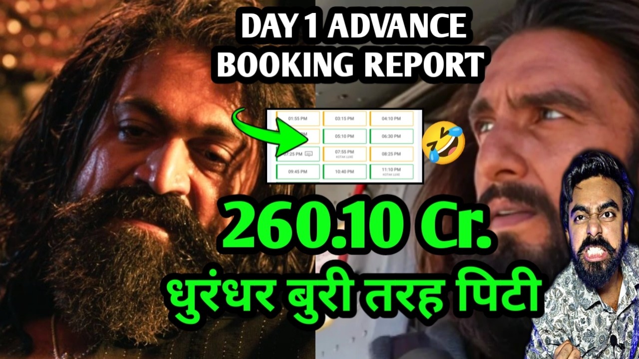 TOXIC ADVANCE BOOKING REPORT DAY 1 | TOXIC VS DHURANDHAR 2 COLLECTION PREDICTION  TOXIC TRAILER YASH