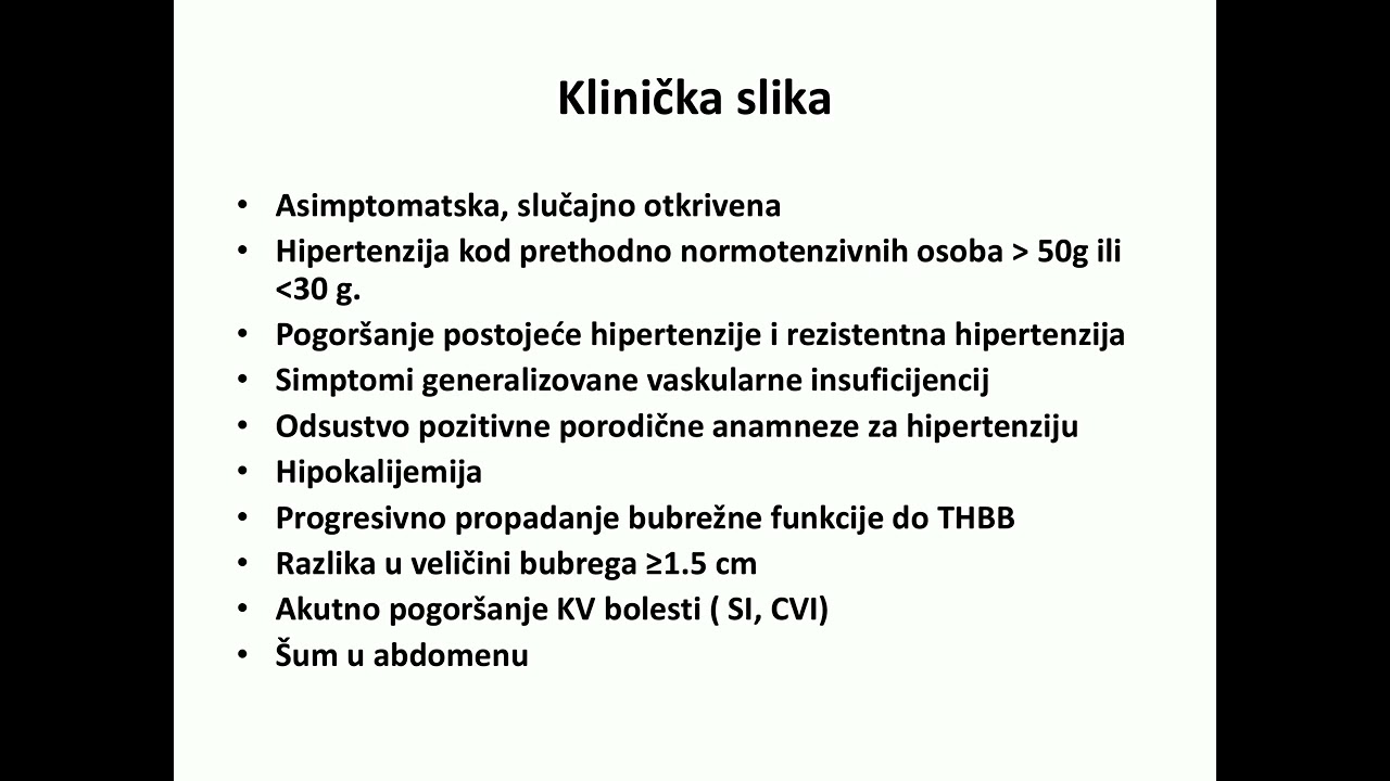 2  Renovaskularna hipertenzija, Doc dr M  Lausevic   Seminar: renovaskularna hipertenzija