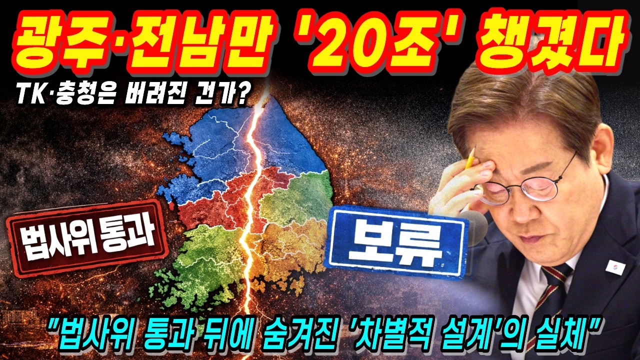 [ 광주·전남은 넘었는데, 왜 다른 지역은 멈췄나? ] 20조 예산이 가른 5극3특의 민낯 /꼬북이tv 팩트리포트