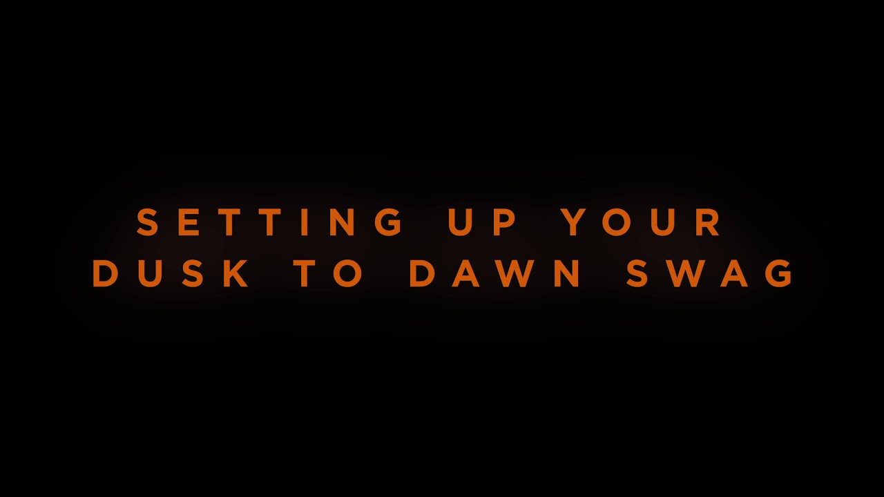 How to set up your DARCHE Dusk to Dawn swag