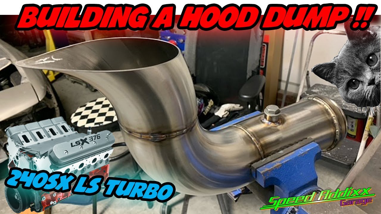 LS Turbo Drift 240sx gets Screamer Pipe - Downpipe - Hood Dump - FLames