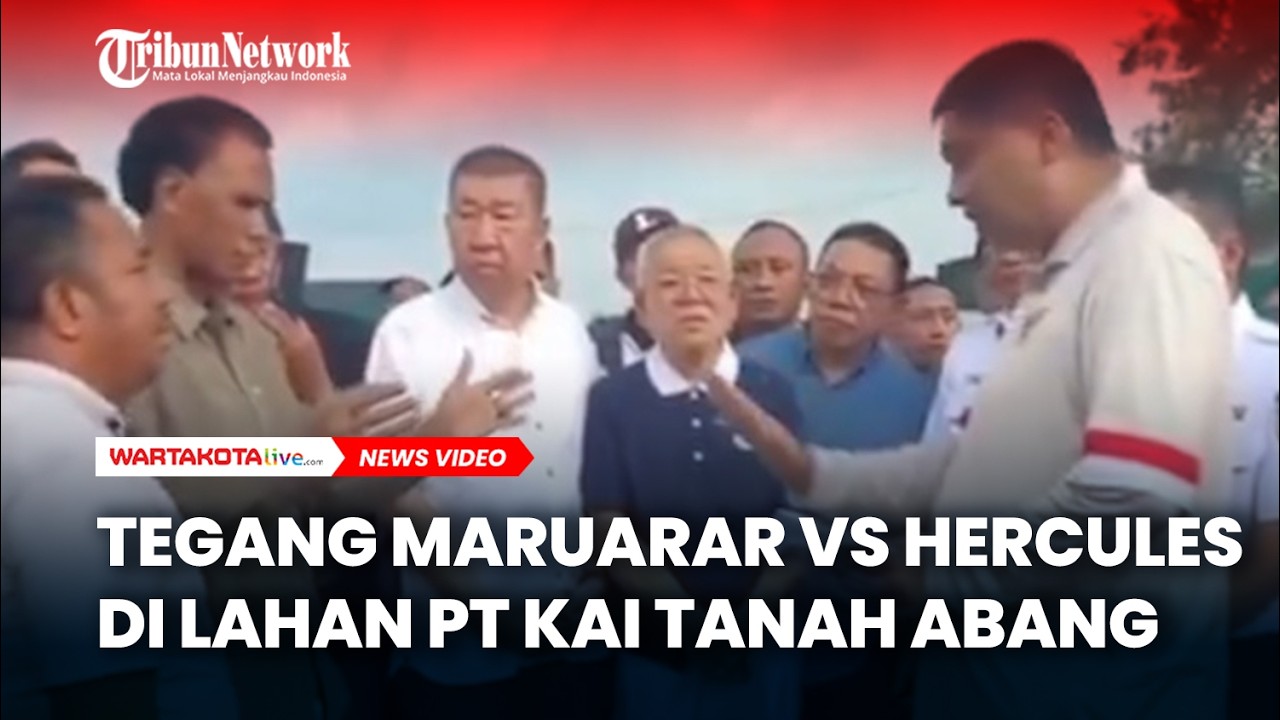 Tegang Hercules VS Maruarar  di Lahan PT KAI Tanah Abang, Bangun Rusun di Lahan yang Dikuasai Ormas