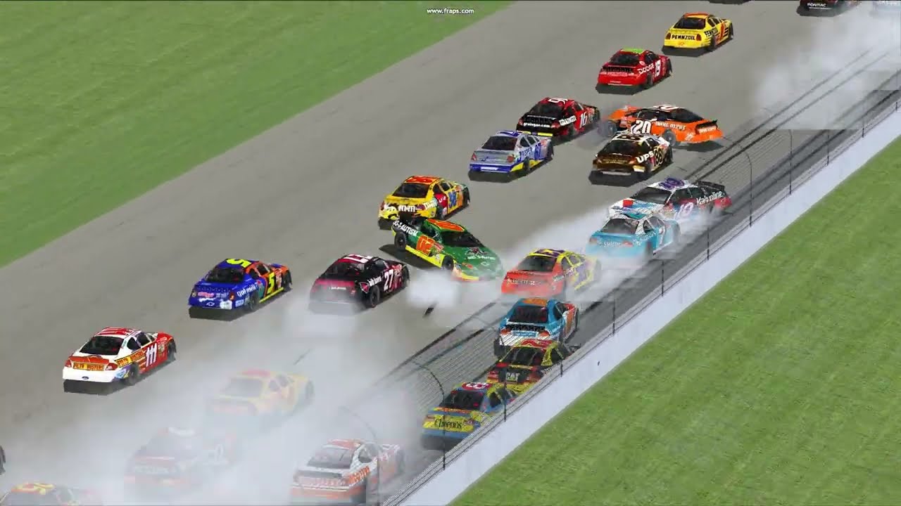 Nascar Racing 2003 Crashes, Blowovers and Flips #4