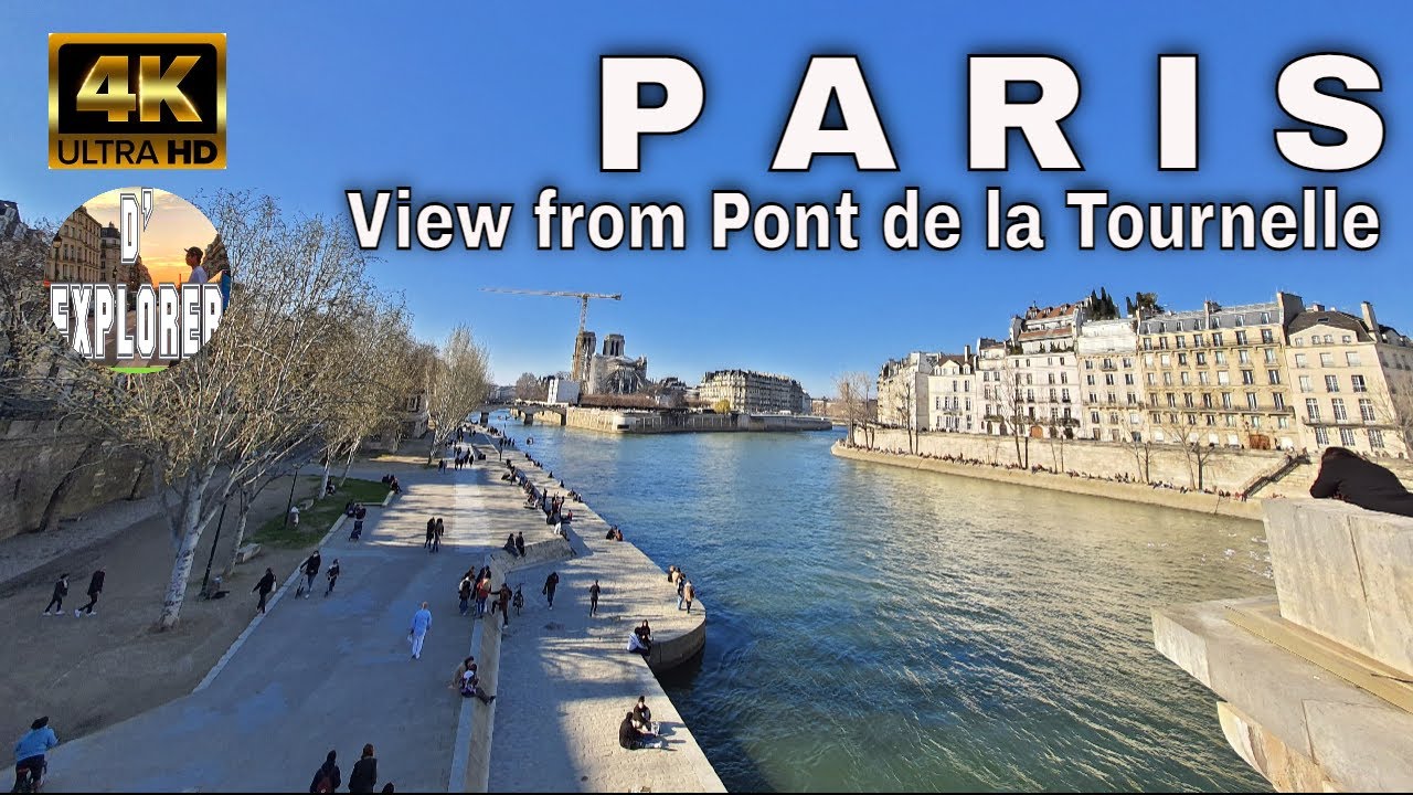 【4K】🇫🇷Paris Walking Tour》Quai de Montebello to Pont de la Tournelle 2021
