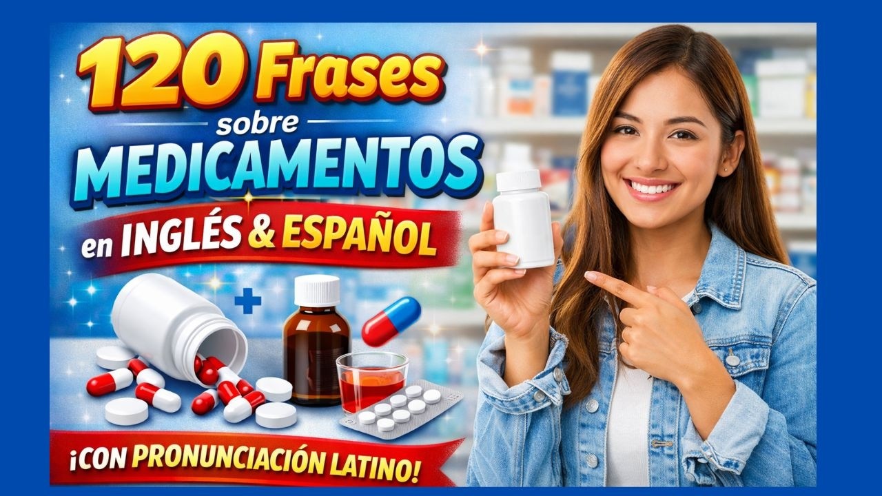 120 Frases de MEDICAMENTOS en Inglés 💊 | ¡Pronunciación Latino Súper Fácil!