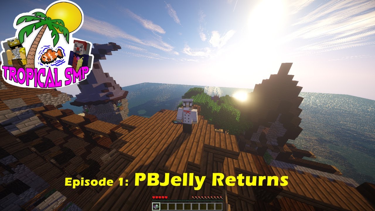 Tropical SMP Episode 1 - The Return of PBJelly (with SlimeFun Mods)