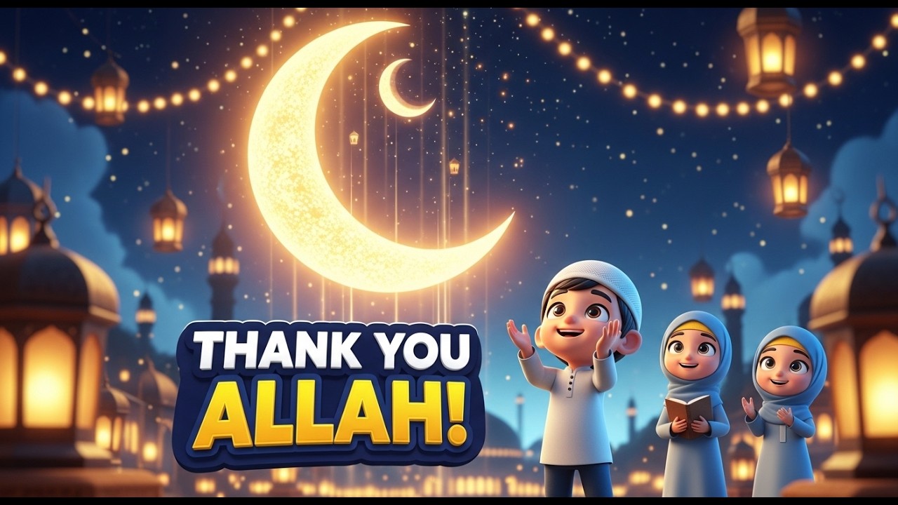 Thank You Allah for Ramadan 🌙💛 | A Beautiful Gratitude Story for Kids