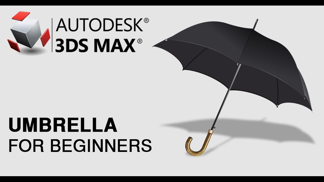3D Tutor - Umbrella Modeling in 3Ds Max - for Beginners