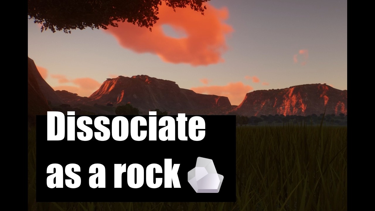 Calm dissociation - You're a rock under a tree 🌳