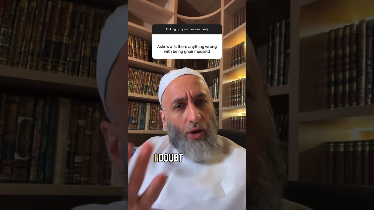 Not following a madhab or a sheikh - Faris Al Hammadi #farishammadi