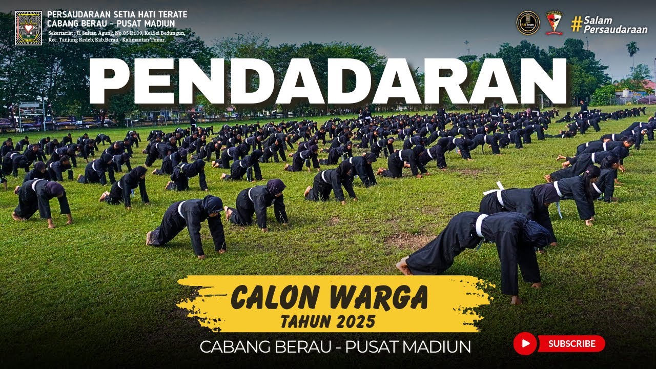292 Calon Warga mengikuti PENDADARAN SH Terate Cabang Berau Tahun 2025 ‼️