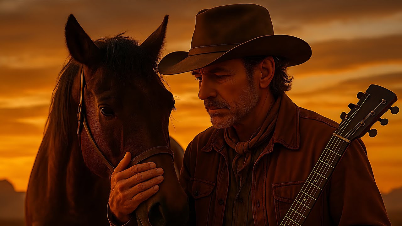 Powolna muzyka westernowa &ndash; smutna i melancholijna ścieżka dźwiękowa z filmu &bdquo;Kowboj&rdquo; | Relaksująca playlista gitarowa #WesternGuitar