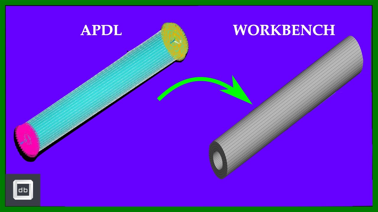 Importing APDL model into ANSYS Workbench with Mesh: Easy method
