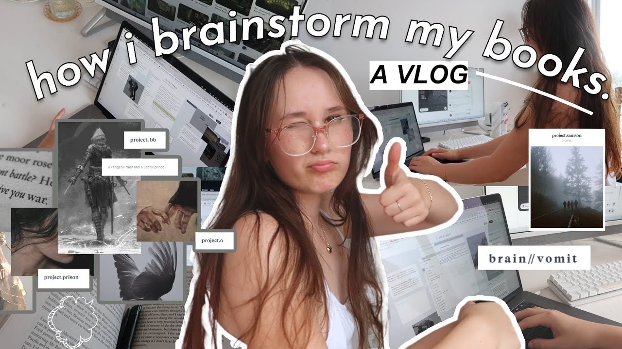 brainstorming writing VLOG📓♡ creating scenes, characters, plot points/plan w/ me. (project.samson)